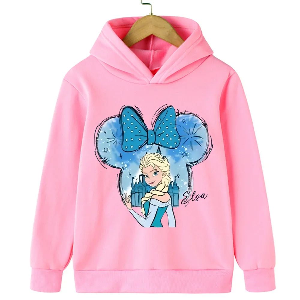 ملابس شتوية لطيفة للأميرة إلسا للأطفال والأولاد والبنات في الهواء الطلق، سترات رياضية مريحة بغطاء للرأس دافئة