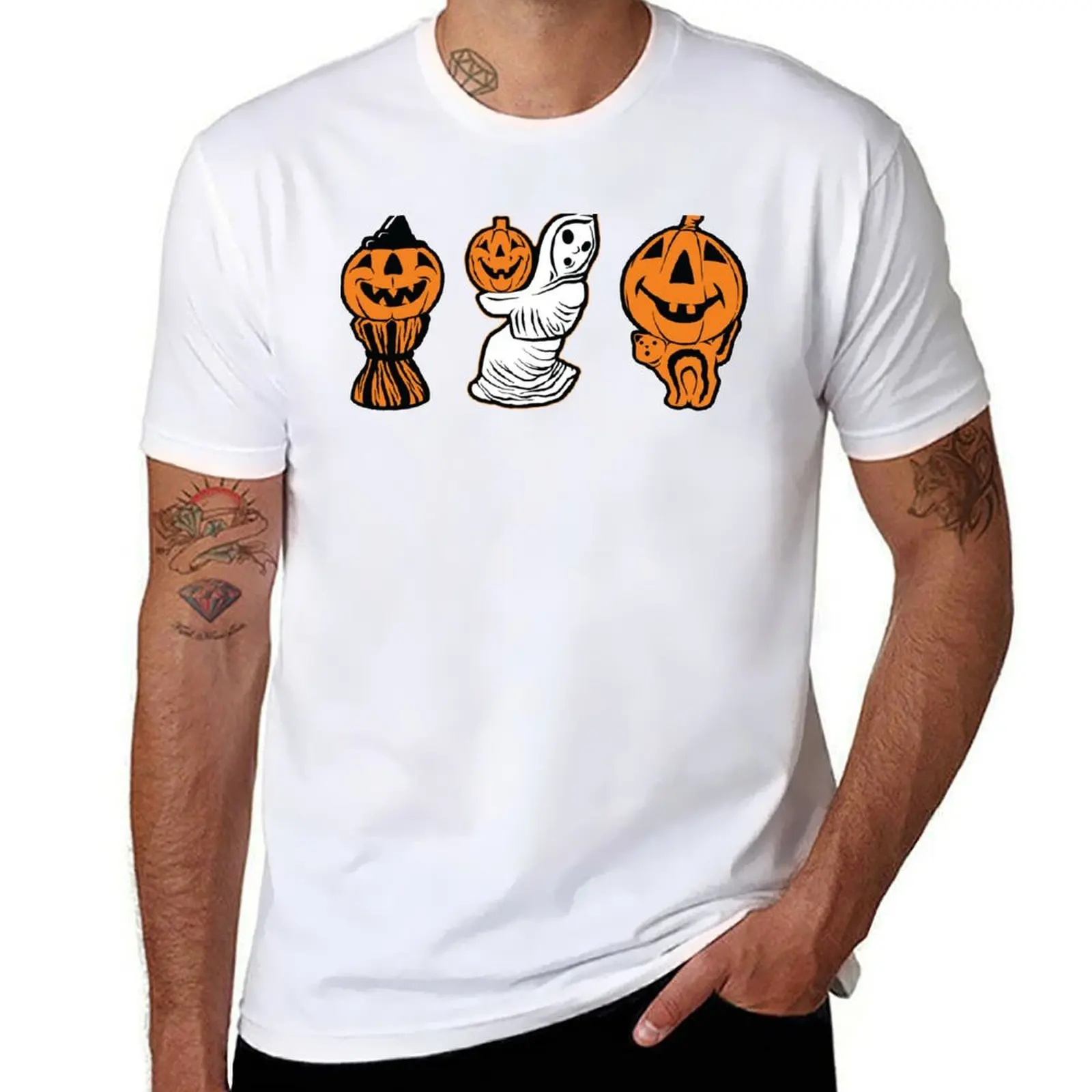 

Vintage Halloween Blowmolds T-Shirt black cotton t-shirt plain for man package cotton tshirt 100% T-Shirt