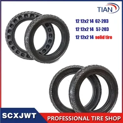 12 1/2X2 1/4 47/57/62-203 Solid Tire 12x2.0 3.00-8 Tyre for Electric Vehicle Scooter Non-Inflatable Explosion-proof Wheel Parts