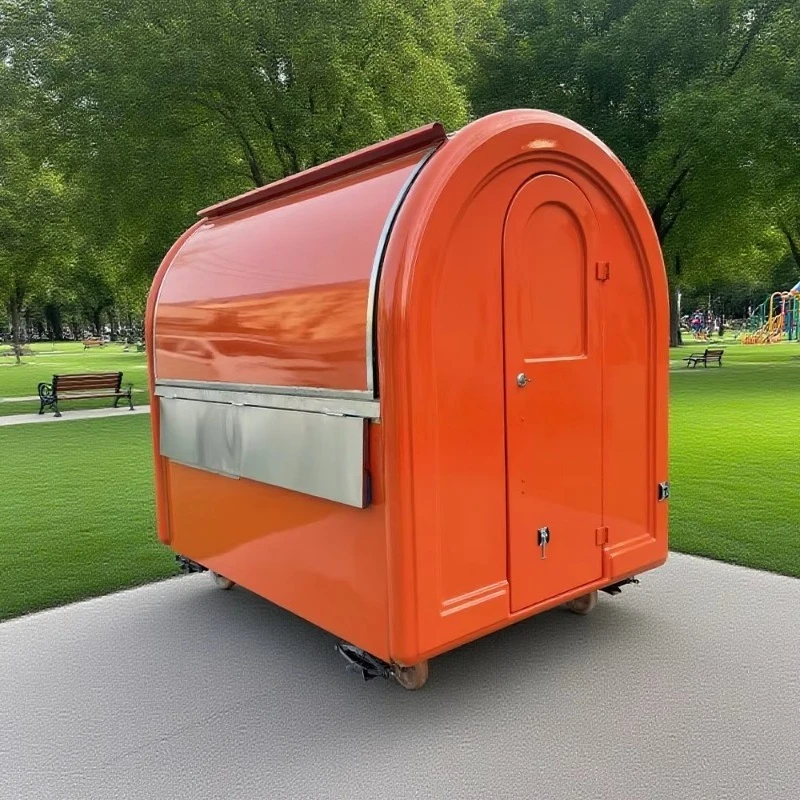 Hot Dog Ice Cream Chips Snack Food Business Turnkey High Quality Rust Resistant Fiberglass Towable Food Trailer Easy Assembly