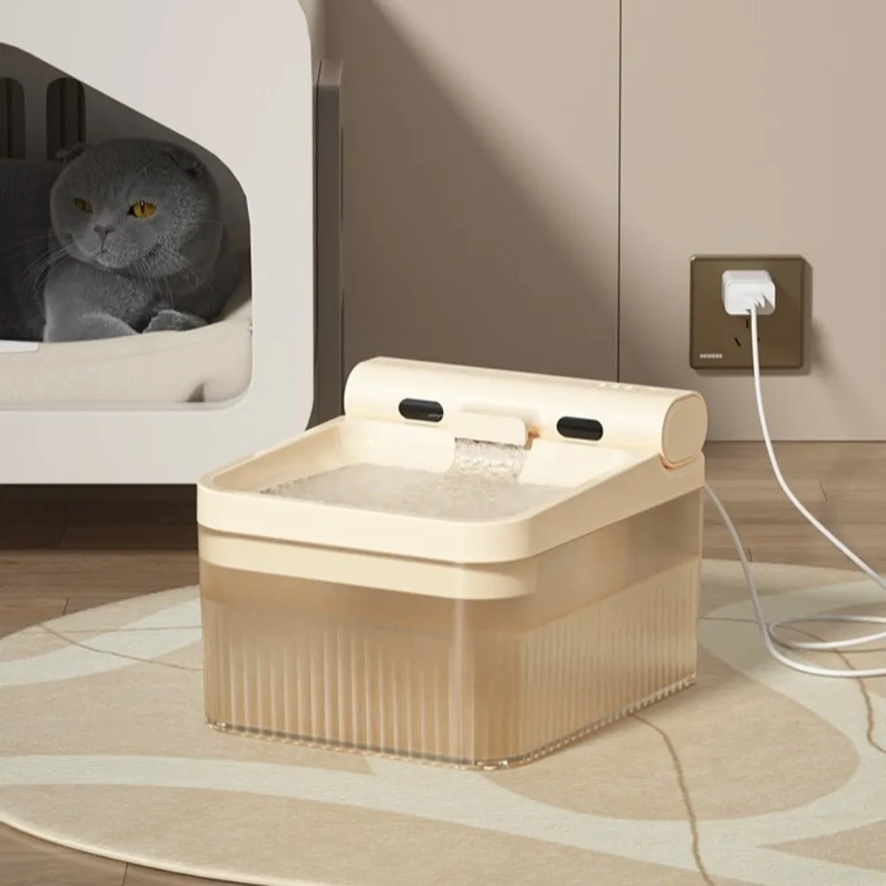 

Triple Filtered Cat Automatic Water Fountain Silent Operation USB Electric Cat Drinking Fountain Large Capacity Smart Water Bowl