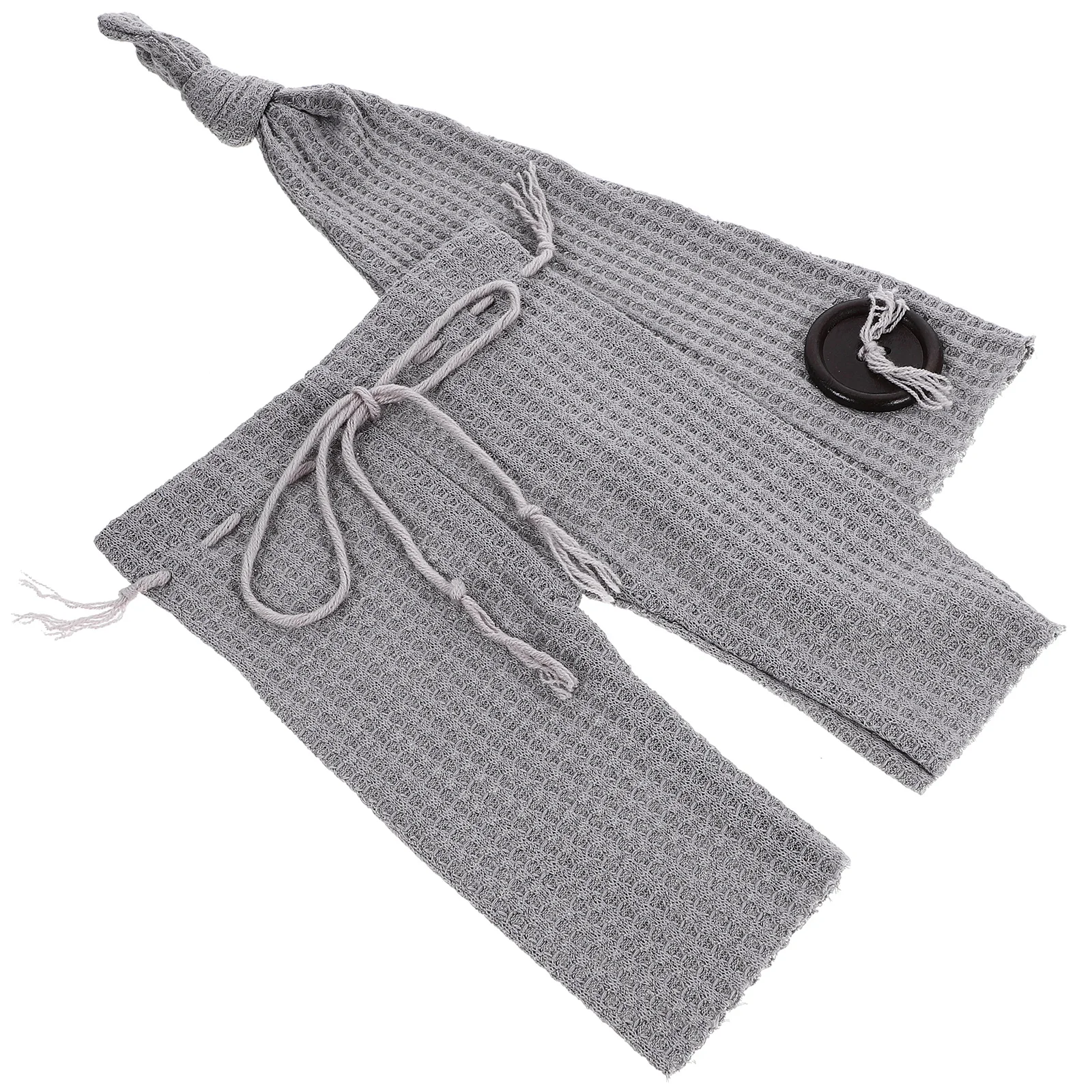

Knitted Pants with Hat Set Boy Newborn Photoshoot Outfits Photography Props for Infant