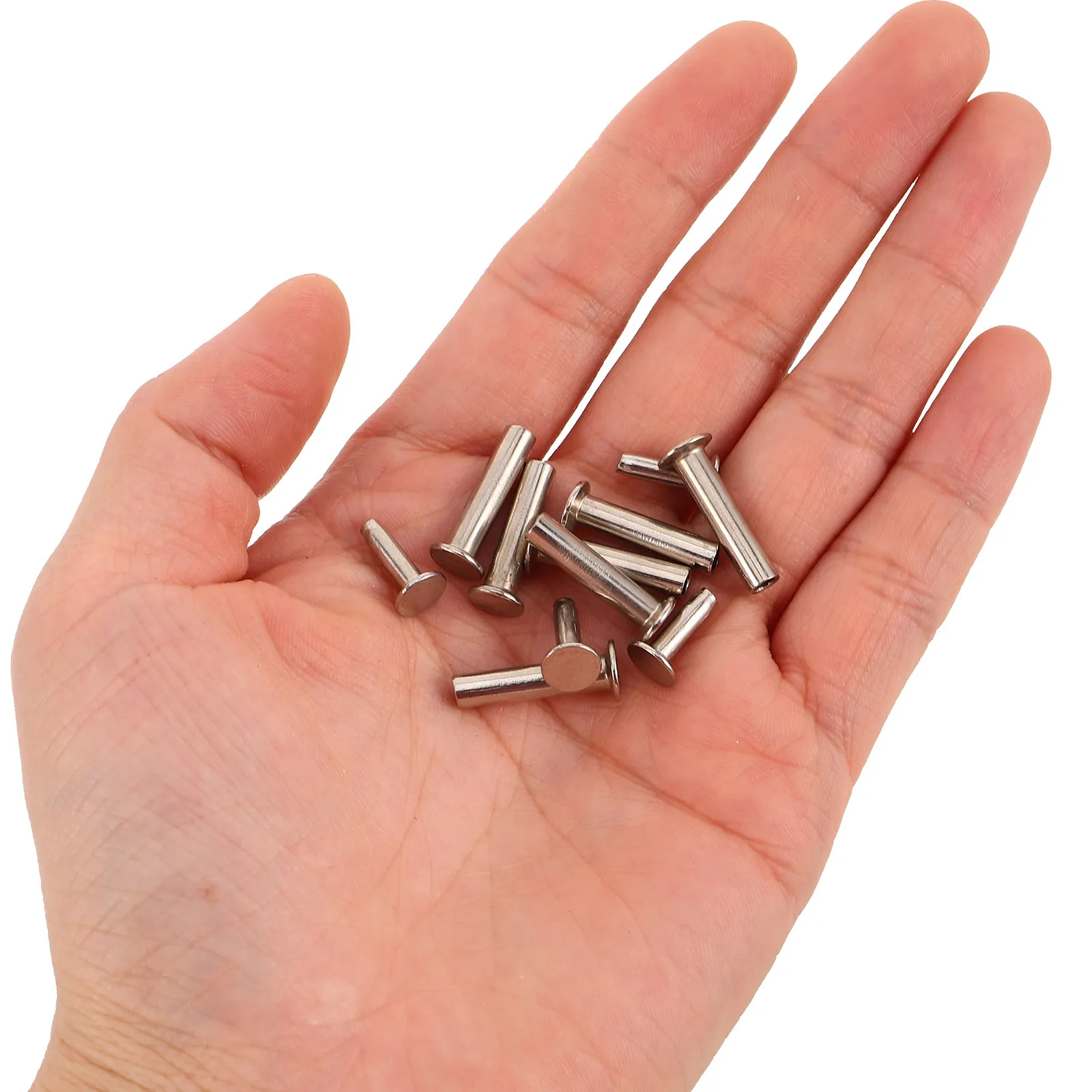 10Pcs Spatula Handle Rivet Strong Heat Resistant Round Head Fasteners for Repairing Loose Broken Cooking Utensils Replacement