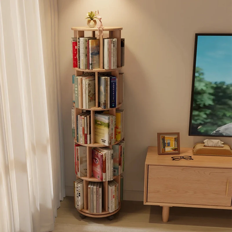 Creative Solid Wood Tree Shaped Bookshelf Wall Corner Floor Mounted Bookcase Decorative Shelf