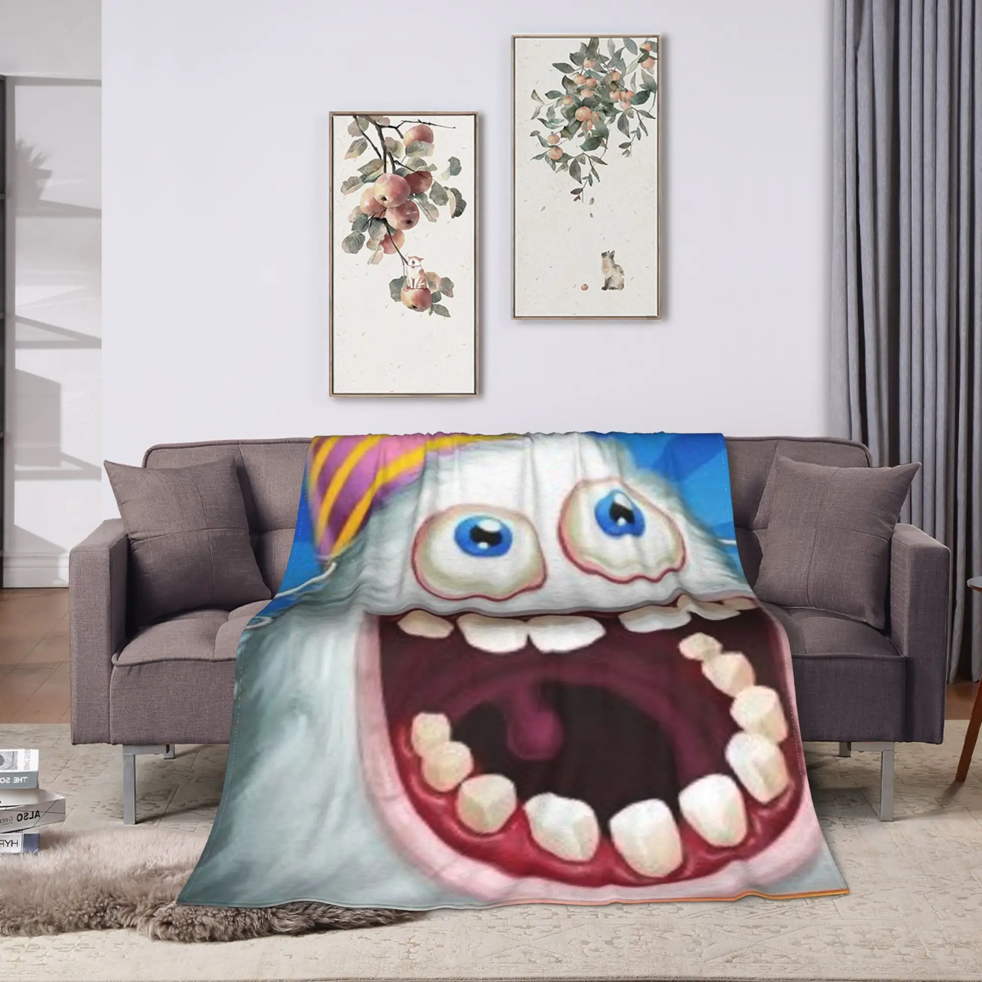My Singing Monsters  Blankets Quality Super Warm  Throw Blanket Winter Travel Couch Chair Aesthetic Bedspread