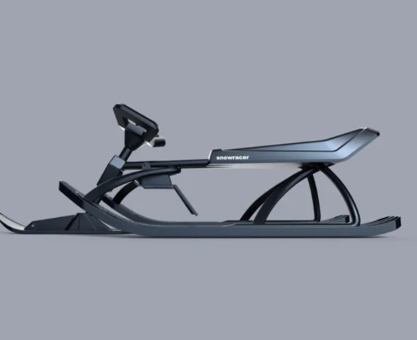 Ski Snowmobile, Children Adult Snow Field Vehicle, Free Skating Helper for Winter Outdoor Snow Riding Recreation Family Fun