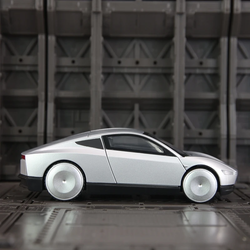 Ornamento de modelo de carro de liga ROBOTAXI 1:32, portas e capô do motor, porta-malas pode ser aberto tem funções de som e iluminação