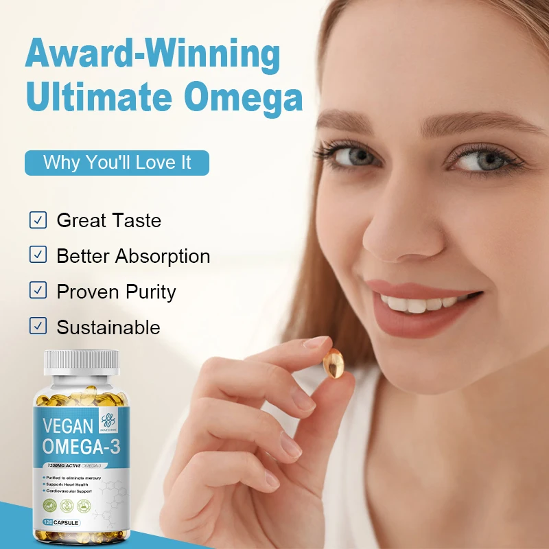 Omega 3 Better Than Fish Oil Omega 3 6 9 - Vegan Omega 3 Fatty Acid Supplements – Algae Omega 3 Supplement - Vegan DHA, DPA, EPA