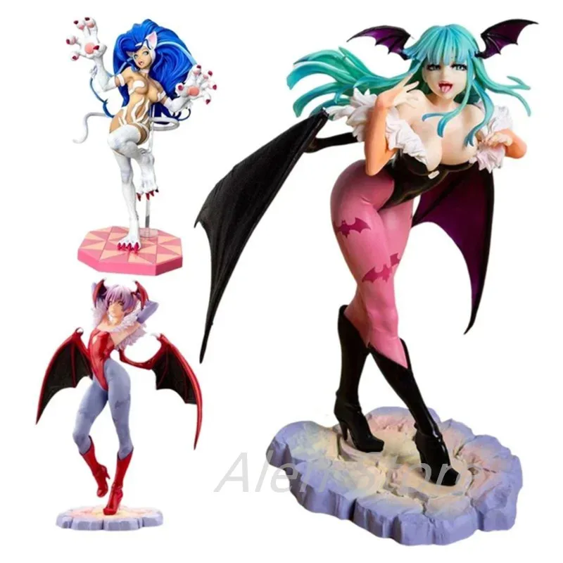 

Darkstalkers Morrigan Aensland Figure Action Lilith Figurine Pvc Statue Anime Felicia Figure Girl Halloween Model Collection