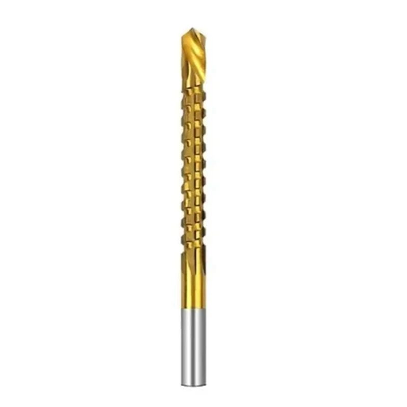 

A76X-6Mm Titanium Coated Drill Bit Spiral Jagged Saw Drill Bit Composite Drill Bit Twist Drill Bit
