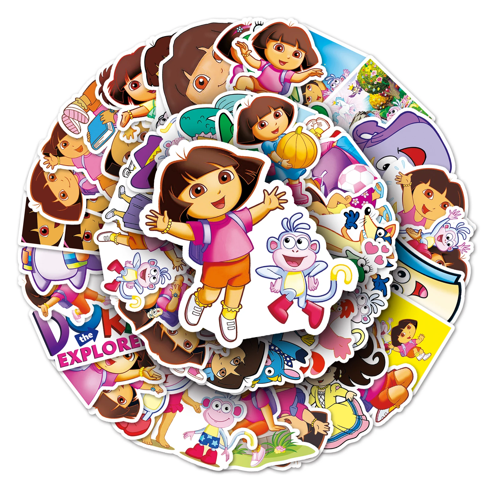 50pc  Cartoon Cute Graffiti Stickers Suitcase Laptop Guitar Skateboard Personalized Decoration Stickers