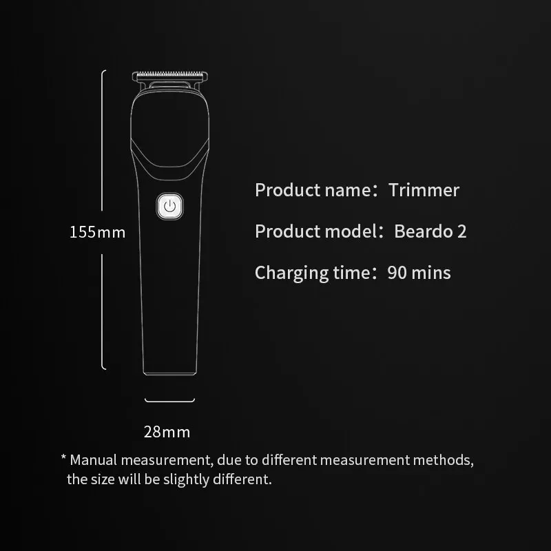 ENCHEN Beardo 2 Trimmer Multi-functional for Beard Hair Body Groin With Type-C Charge and Travel Lock