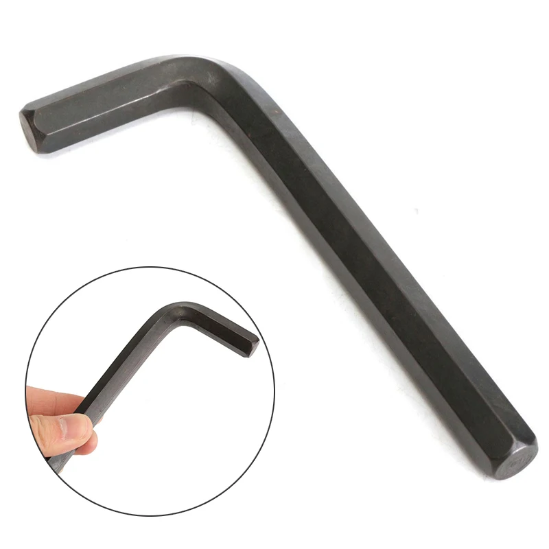 New 12mm Black L Shaped Metric Hexagon Allen Key Hex Wrench Spanner Stick Tool