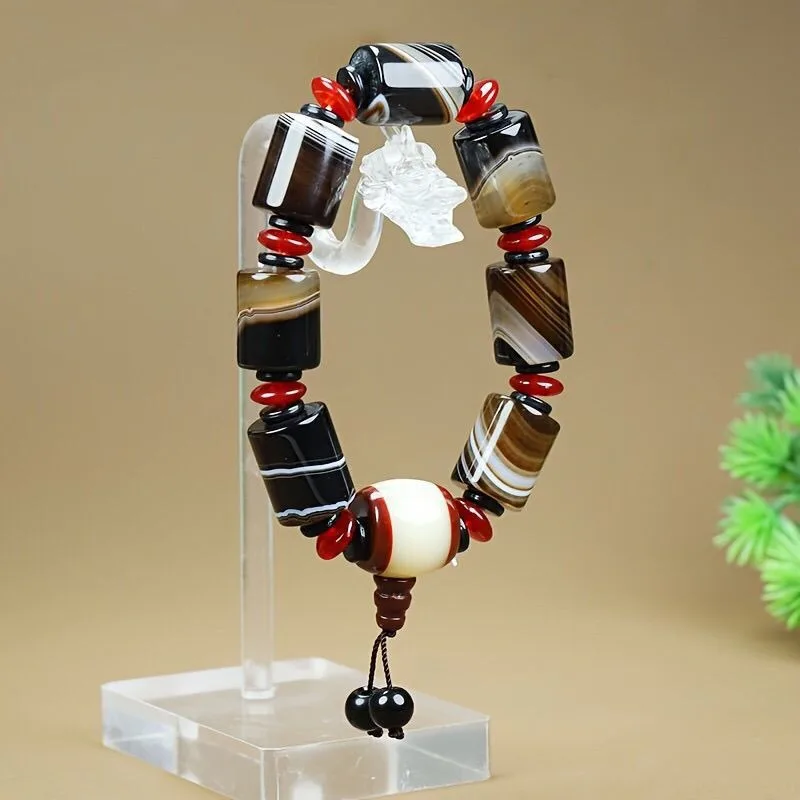 سوار عقيق أنيق ومتعدد الاستخدامات، نفس السوار للرجال والنساء، مجوهرات جديدة #4