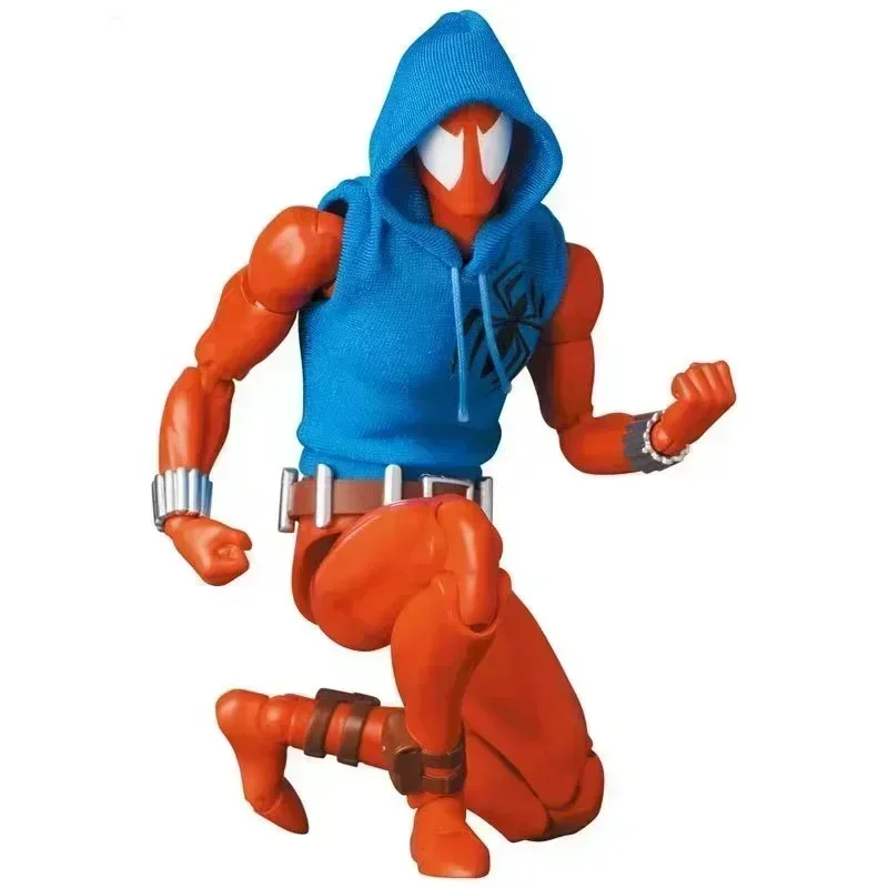 New  Scarlet Spider Action Figure Mafex 186 Ben Reily Figures Comic Ver SpiderMan Anime Collection Ko Figure Model Toy Gift