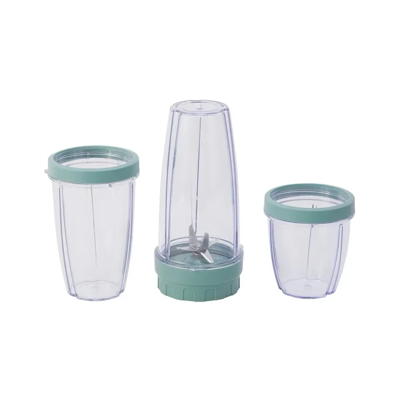 

NEW 10-Piece Blender Set, 300W, with 3 Jars (10oz, 16oz, 18oz), 2 Drinking Lids, Stainless Steel Blade-Guaranteed Authentic