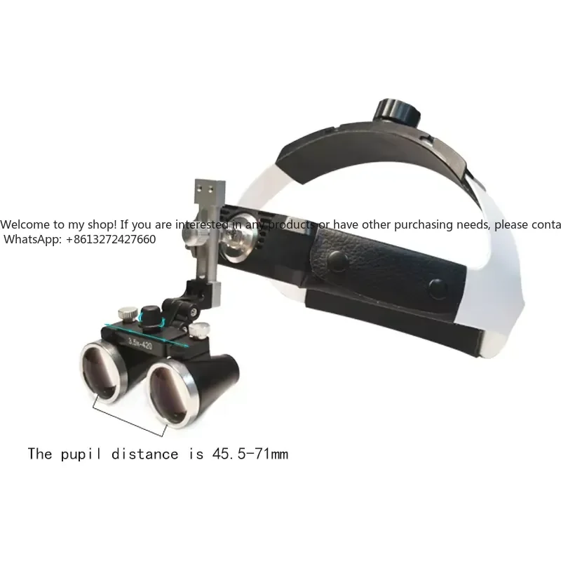 3.5X/2.5X Magnification Binocular Loupe Surgery Magnifier with Headlight LED Light Medical Operation Loupe - view 3