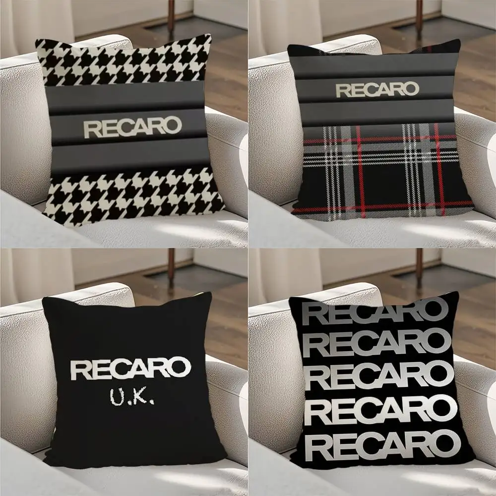 

R-Recaros Pillow Case Luxury Double-sided For Car Pillows 45x45 Cushions Cover Home And Decoration Sofa Pillowcase 50x50