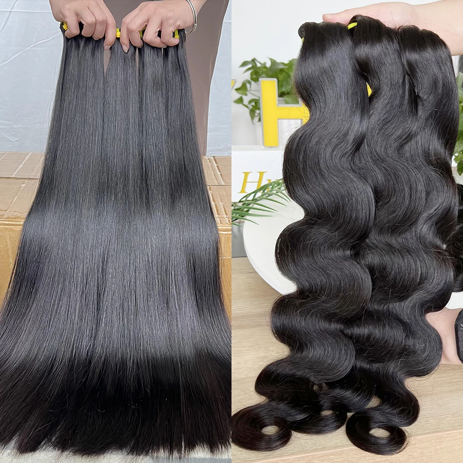 

Yiwigs Bone Straight 100 % Raw Human Hair Bundles 13 4 Bundles Deal Body Wave Hair Extensions For Women