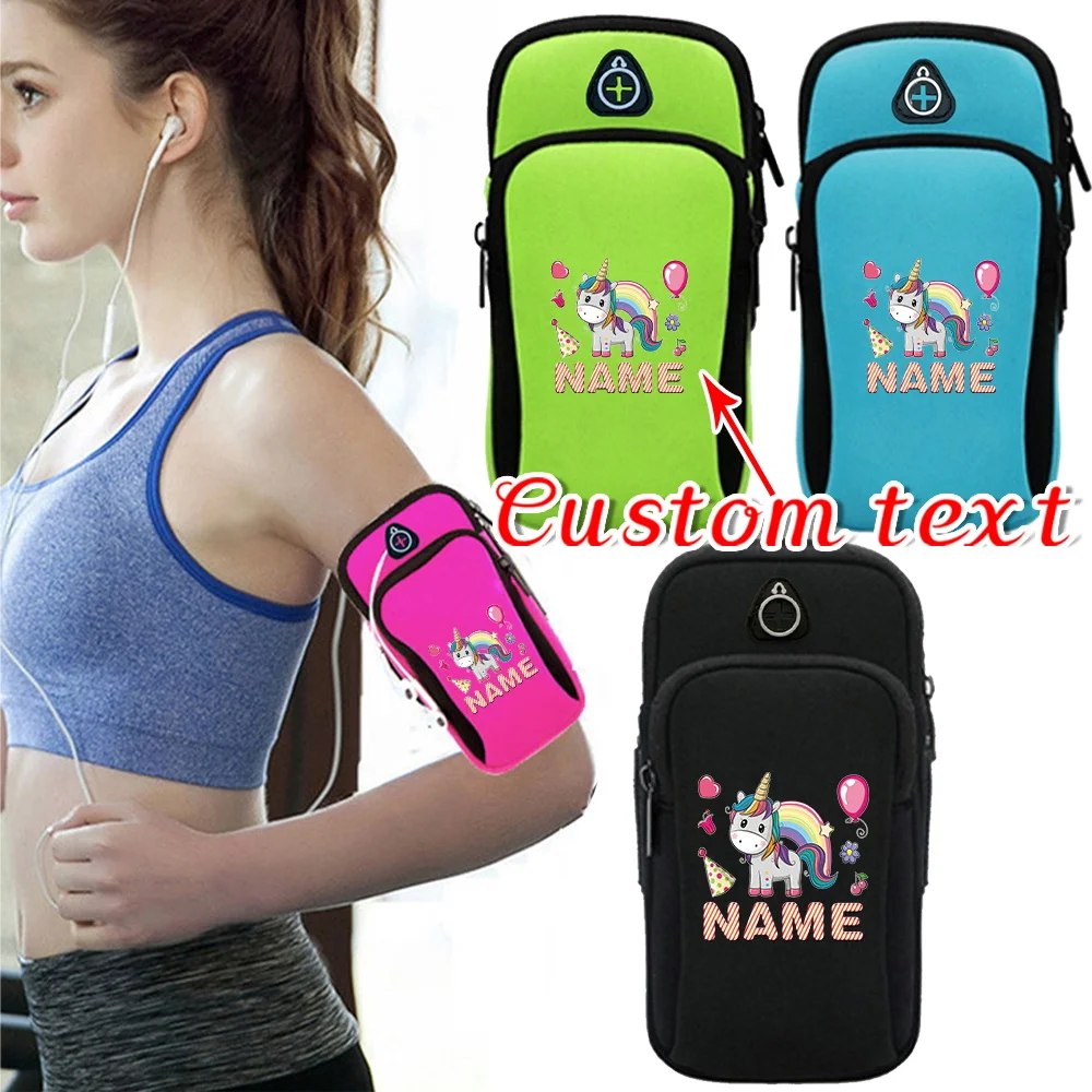 

Customized Name Running Bag Sports Arm Bag Lightweight Outdoor Equipment Mobile Phone Bag Waterproof Customized Product