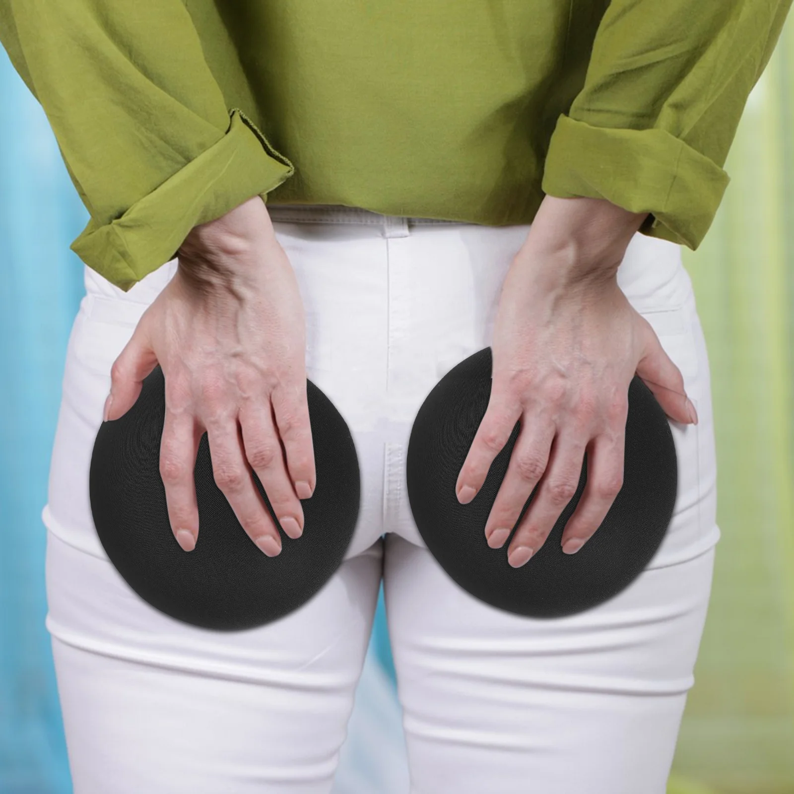 1 par de bunda acolchoada design invisível intensificadores de nádegas inserções confortáveis respiráveis para crossdressers drag queens