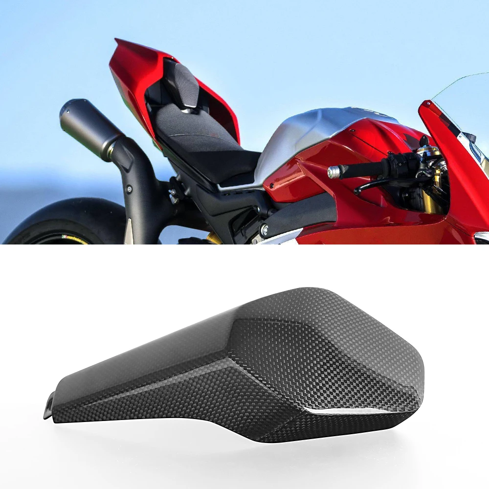 

For DUCATI Panigale V2 V4 V4S V4R Streetfighter 2018-2022 Motorcycle Carbon Fiber Rear Hump Seat Cowl Rear Tail Solo Seat Cover