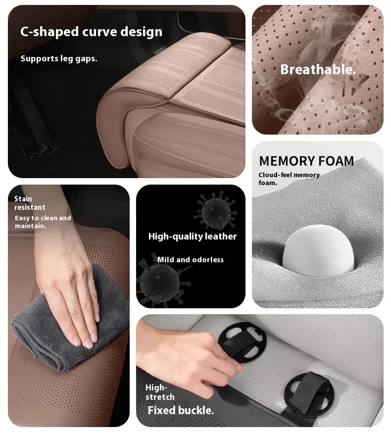 For BYD Song Plus Sealion 7 6 Seal Dolphin Atto3 Yuan UP Front Driver Passenger Seat Leg Rest Extension Cushion Leg Support Pad