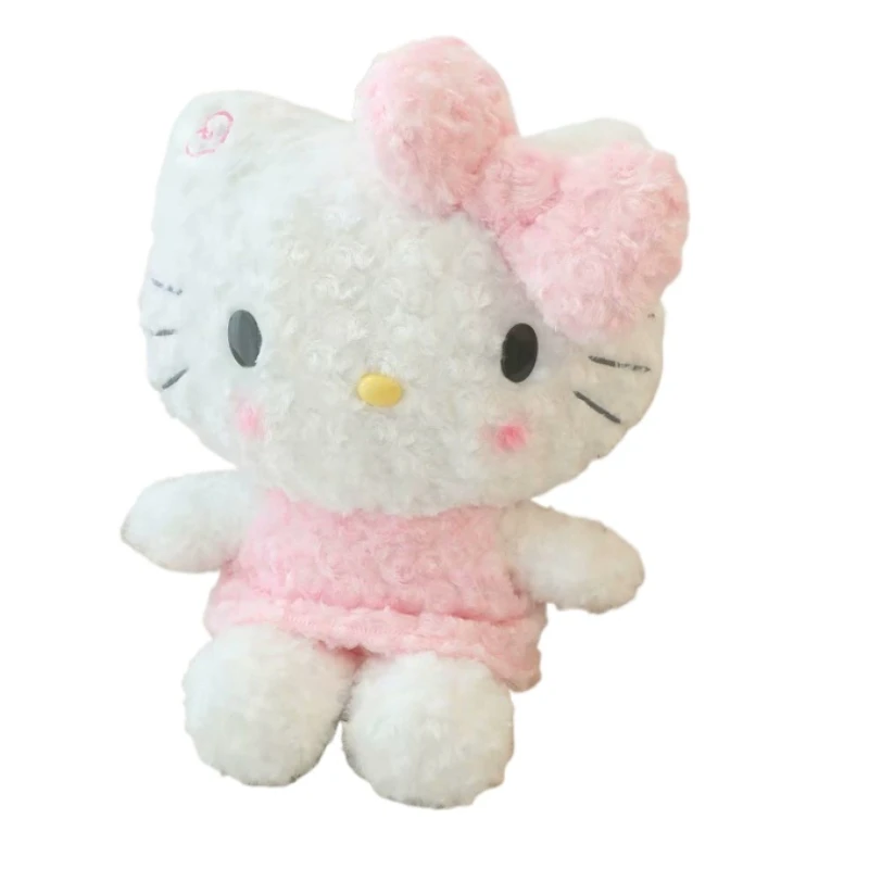 

47cm Sanrio Hello Kitty Cat Plushies Rose Cartoon Plush Toy Cute Stuffed Anime Doll Sleep pillow Kids Brithday Christmas Gifts