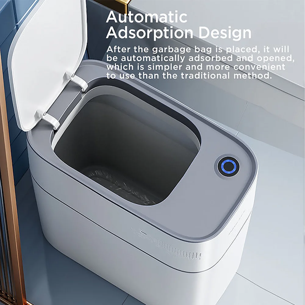 Joybos automatic sensor smart bathroom trash can narrow 9L ABS luxury  self sealing garbage bin with lid touchless trash can