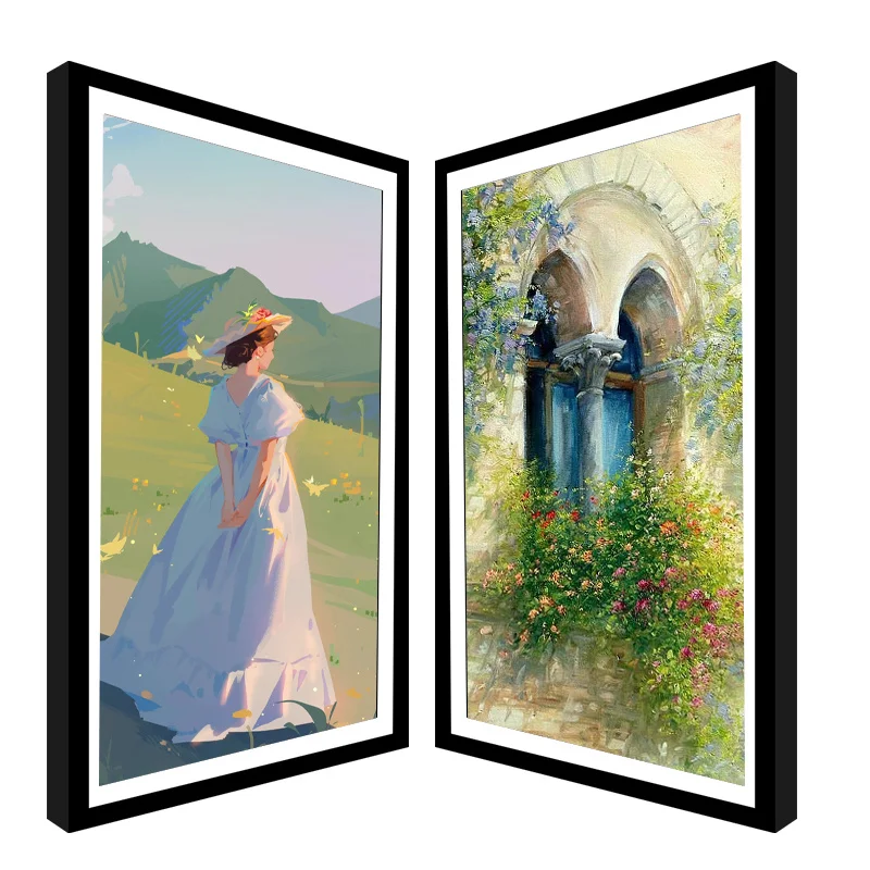 HD Download Picture 21.5 Inch Mirror Plastic Digital Photo Frame Video Play As Advertising Player Cinema Loop Photo Frame