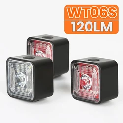 120LM велосипедный умный стоп-сигнал, задние/передние комплекты IP66, водонепроницаемый MTB, дорожный велосипед, задний фонарь, USB, ночная велосипедная защитная лампа