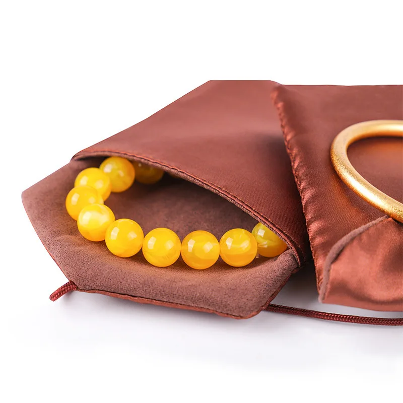 اللعب الثقافي حقيبة تغليف المجوهرات اللعب الثقافي اليشم الطريقة القديمة سوار ذهبي تخزين الرباط افتتاح حقيبة الديباج #3