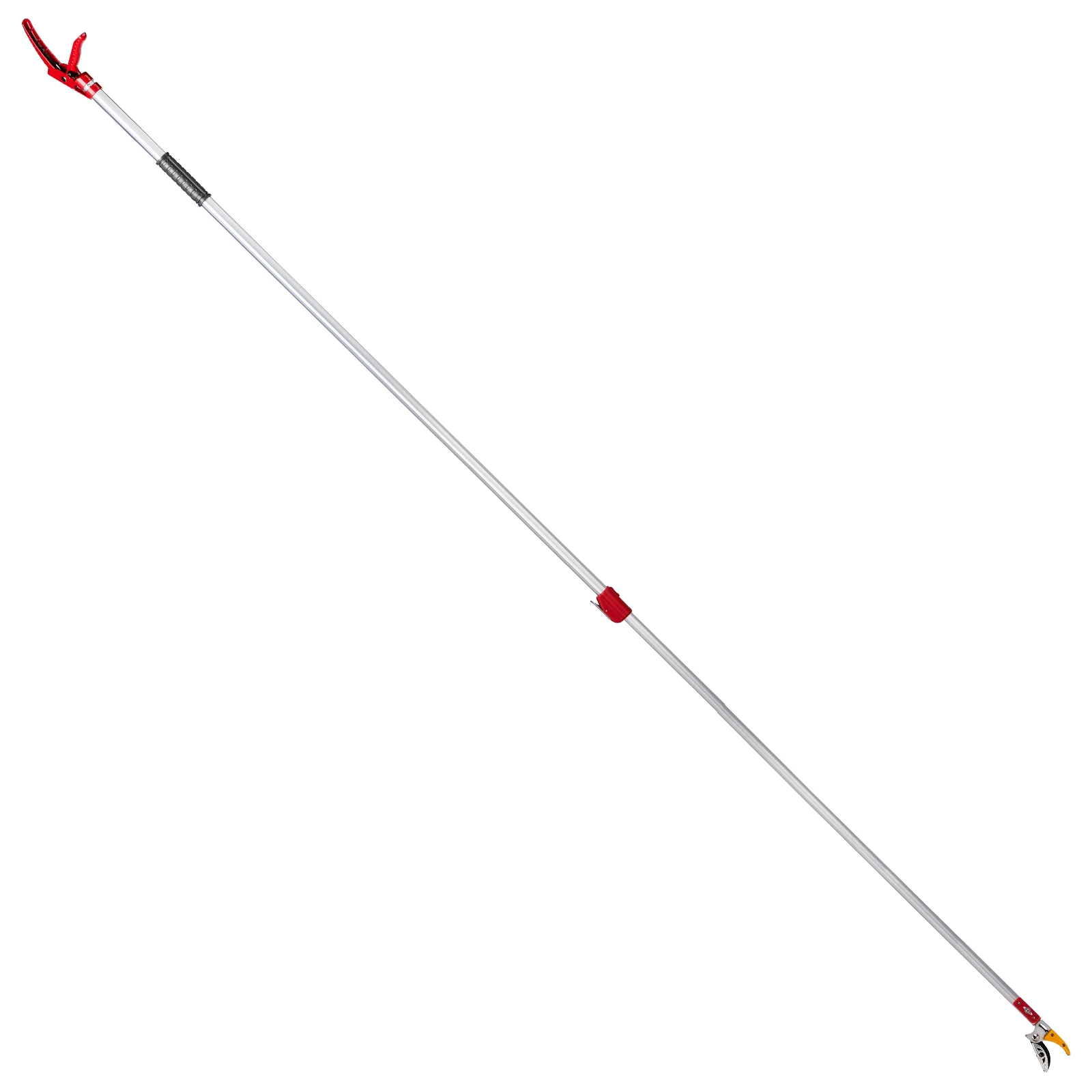 

Cut & Hold Telescopic Pole Pruner, Fruit Picker Tree Branch Cutter with Lightweight Aluminum Extendable Handle, 7.55-13.1 FT