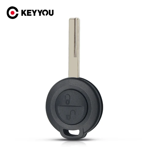 KEYYOU для Mitsubishi Colt Warior Carisma Spacestar, корпус ключа, 2 кнопки, необработанная заготовка, замена лезвия автомобиля, задняя крышка автомобиля