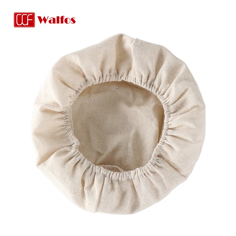 

Walfos Cloth Covered Fermentation Basket Cotton Linen Round Oval Omelet Basket Lined Home Bread Dough Fermentation Baking Tools