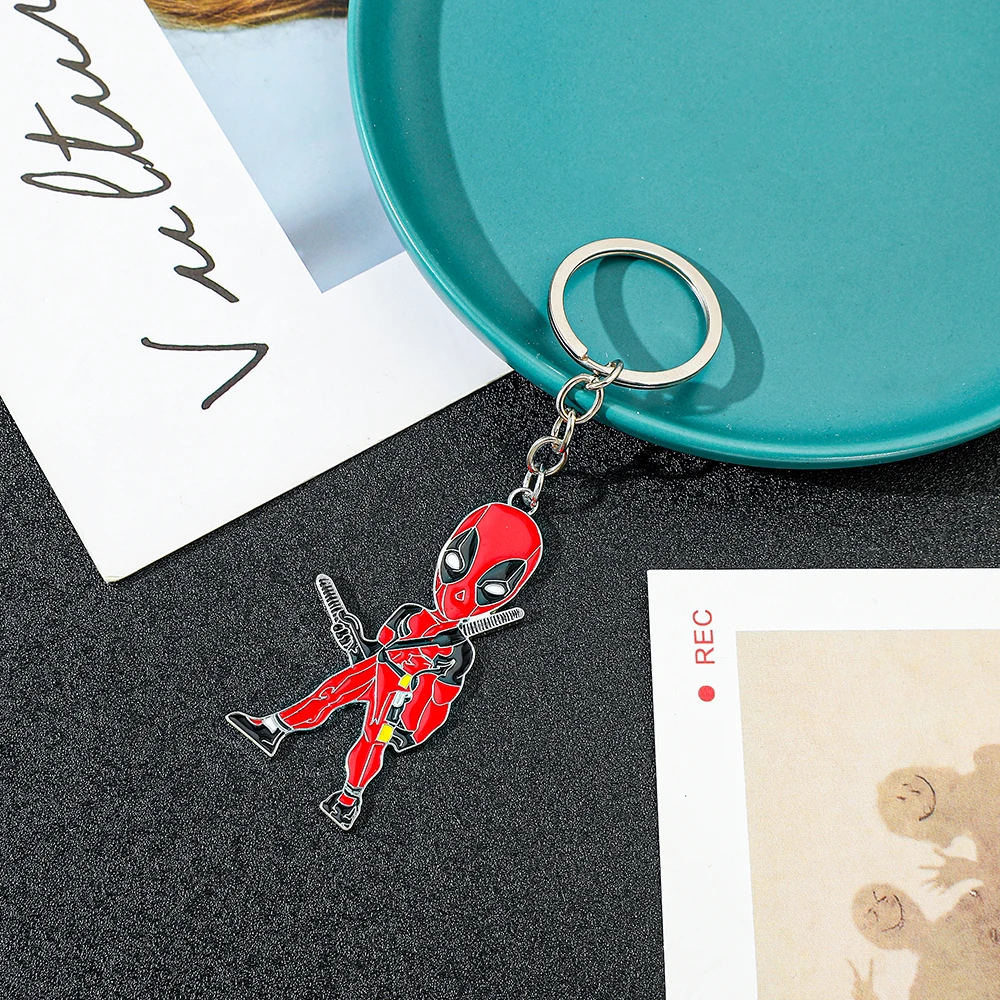 أعجوبة deadpoo شخصيات أنيمي المفاتيح أزياء ظهره lavero زوجين هدية عيد ميلاد تحصيل