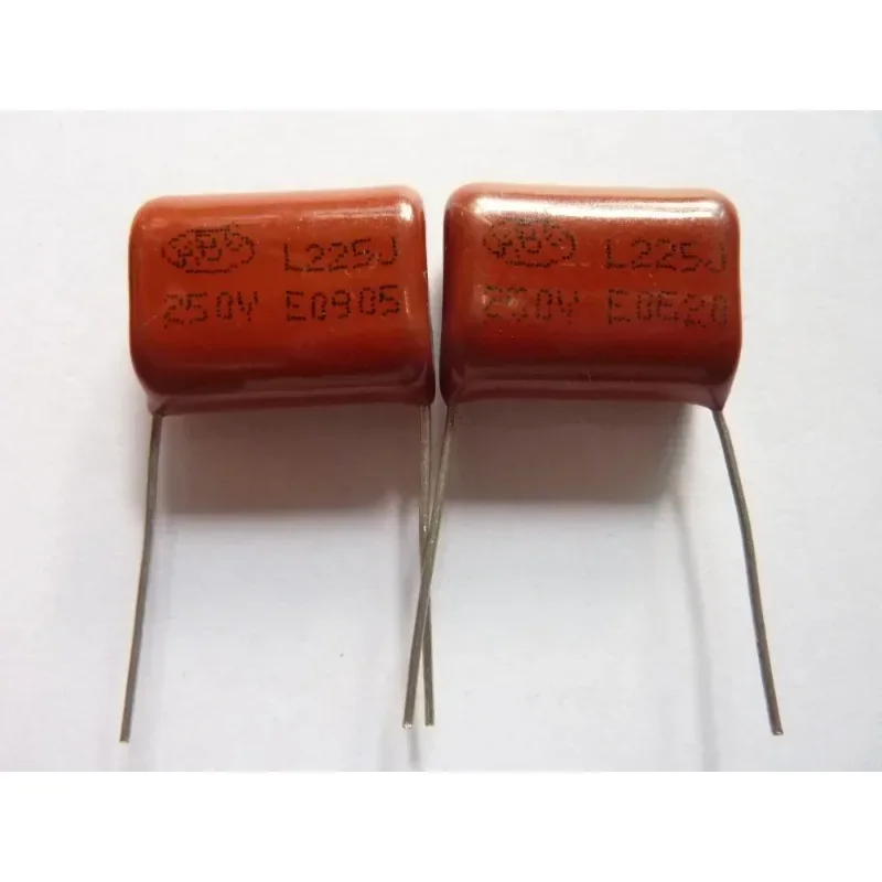 

50pcs CBB 225 250V 225J CL21 2.2uF 2200nF P20 Metallized Polypropylene Film Capacitor