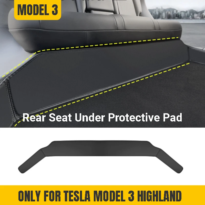 

PU Leather Protective Pad for Tesla Model 3+ Highland 2024 Under seat Felled Surface Is Stain and Scratch Resistant Accessories