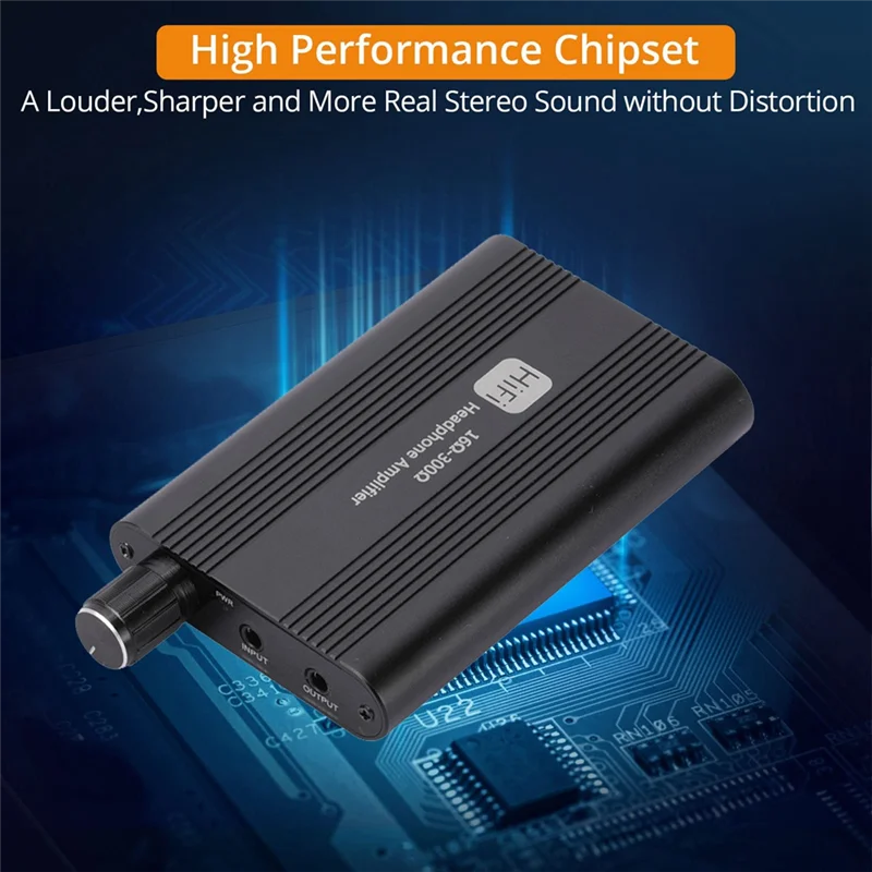 Y45A-Hifi ヘッドフォンアンプミニ 16-300Ω イヤホンアンプ 3.5 ミリメートル AUX オーディオレシーバー音楽プレーヤーイヤホンアンプ耐久性