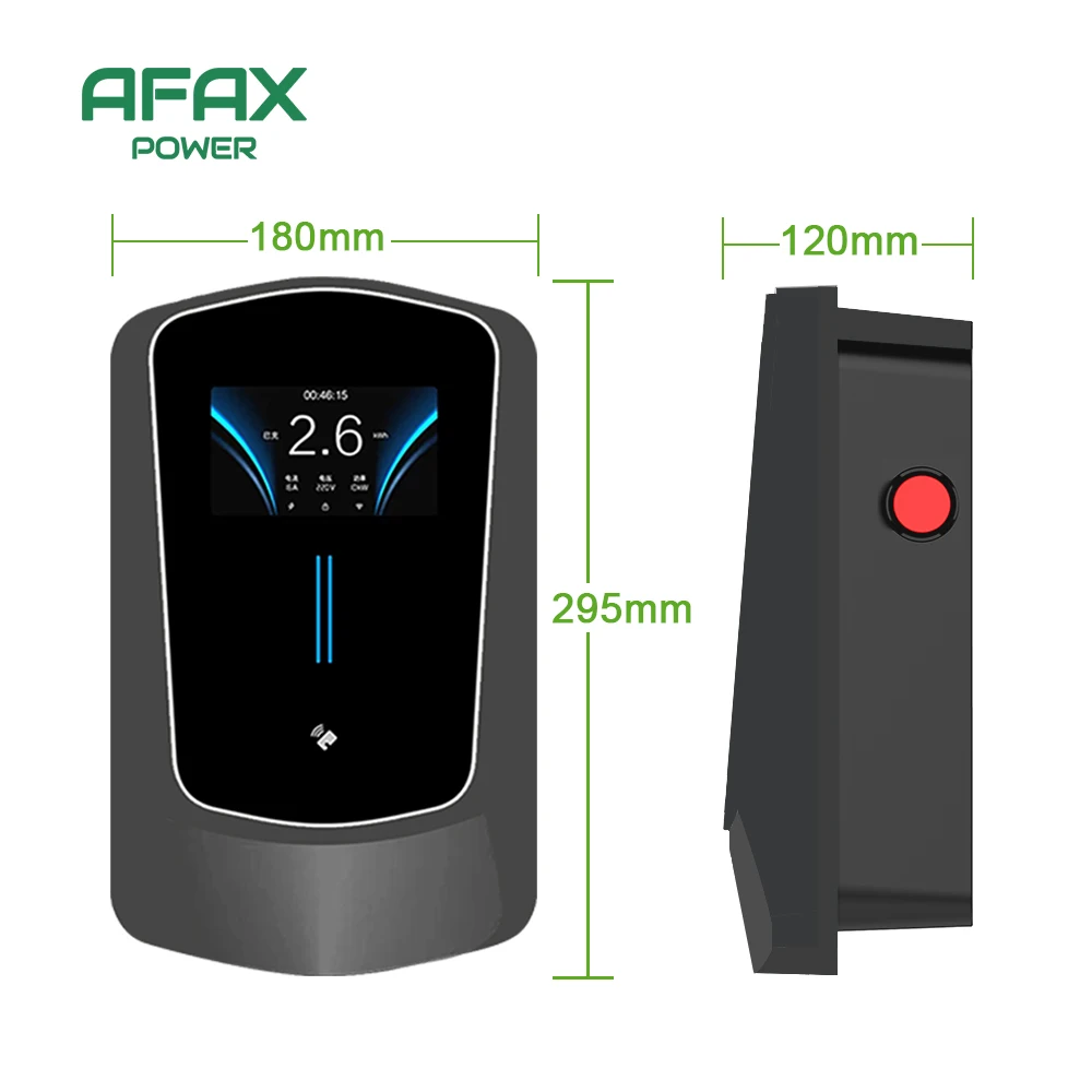 AFAX EV Charger Type2 Cable 32A EVSE Wallbox caricabatteria da auto per veicoli elettrici Wallmount APP Control 7KW 11KW 22KW stazione di ricarica