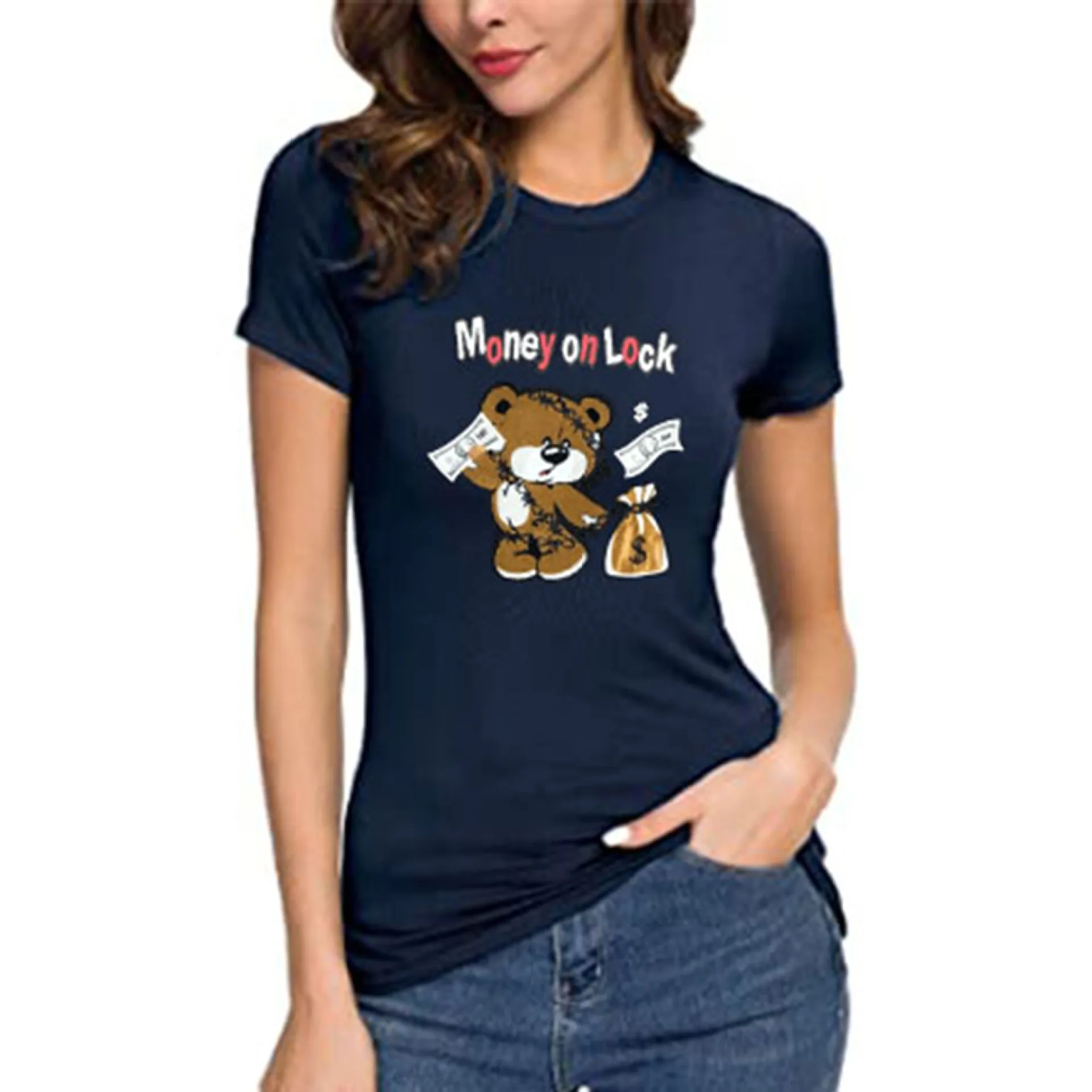 100% Cotton Trend Print T Shirts Summer 2022 T Shirts Women's Casual O Neck T Shirts Unisex Plus Oversized Women T Shirts S-4XL