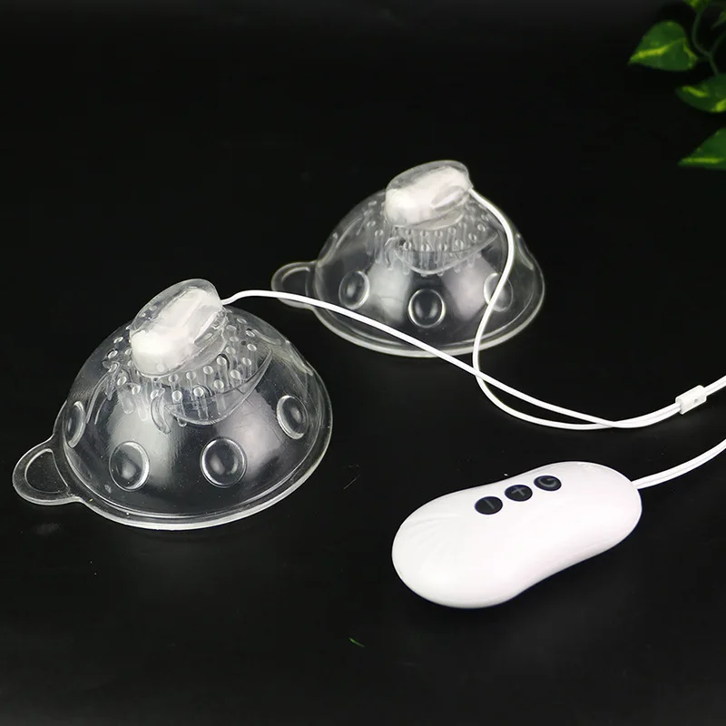 Sucker Breast Enlargement Massager 10 Frequency Vibration Nipple Stimulator Sucking Tongue Licking Sex Toys for Women Adults 18