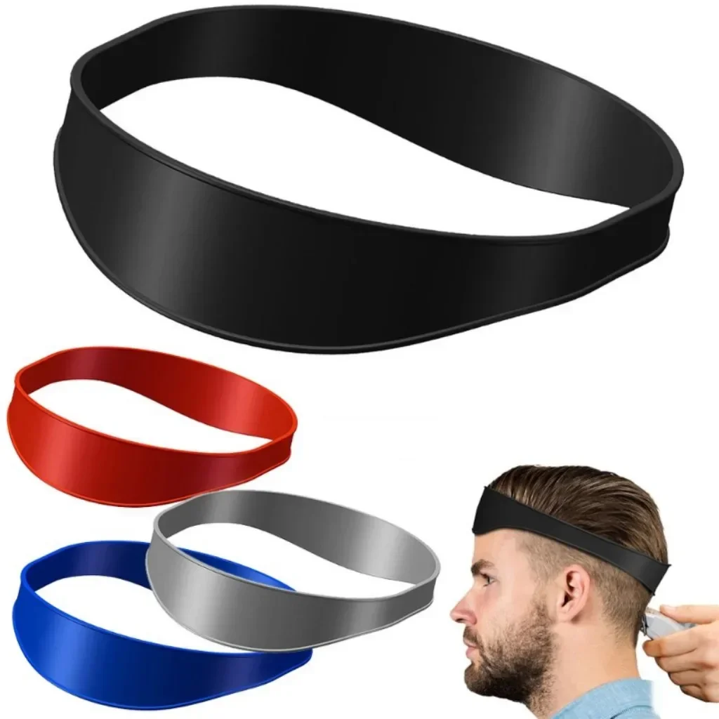 DIY Men Hair Trimming Ruler Neckline Guide Haircuts Curved Headband Styler Ruler Barber Comb Beard Tools Hair Styling Tool