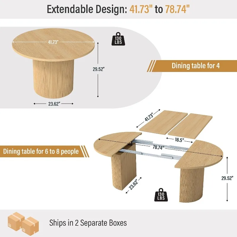 Thumbnail 3 - #26 Best Rated Extendable Dining Tables to Buy in 2026