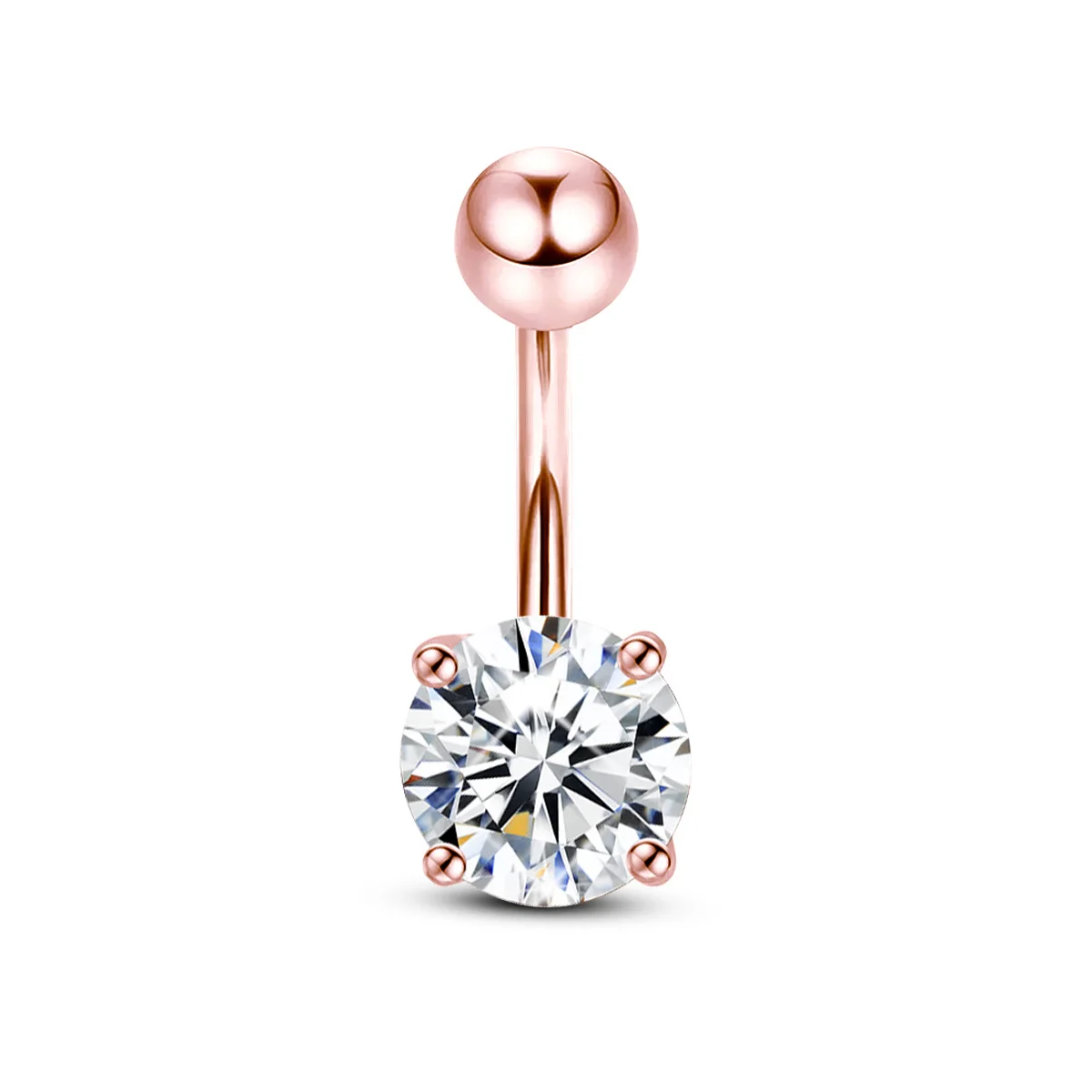 

100% 925 Sterling Silver Moissanite Belly Button for Women Girls Sexy Piercing Navel Nail Body Fine Jewelry