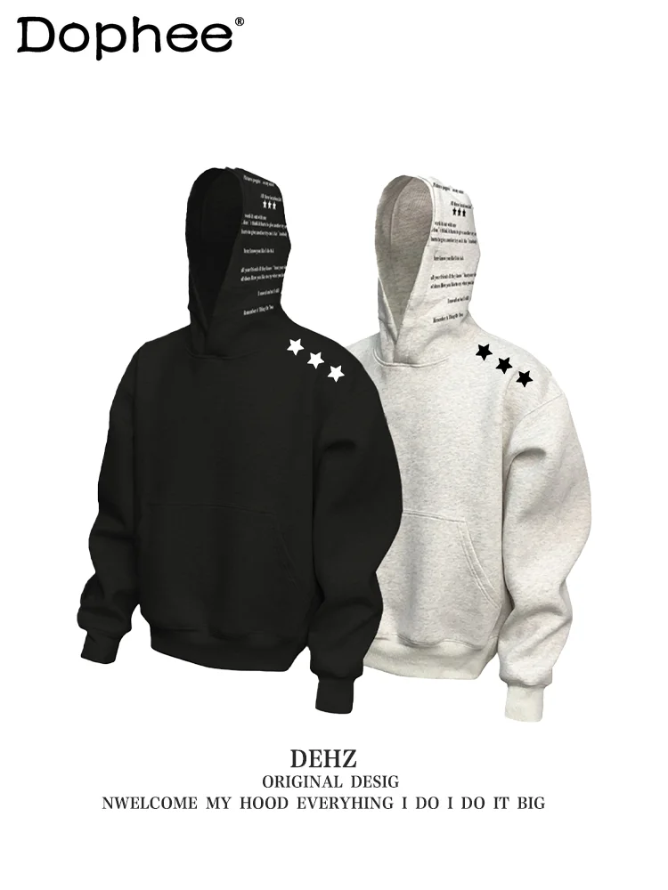 

American High Street Fashion Trend Hooded Sweatshirt Autumn Winter New Loose Casual Youth Popular Hoodie Unisex