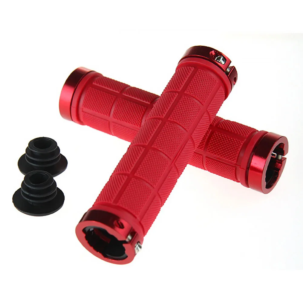 MTB Road Bicycle Grips Rubber Bike Handlebar Cover Grips Soft Durable Cycling Handle Grip Lock on Bar End