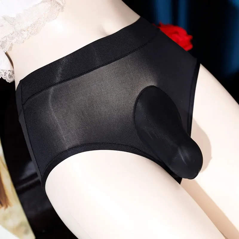 

Men Sexy Ultra-Thin Underwear Sissy Pouch Sheath Panties See Through Lingerie Seamless Skin Friendly Underpants Briefs