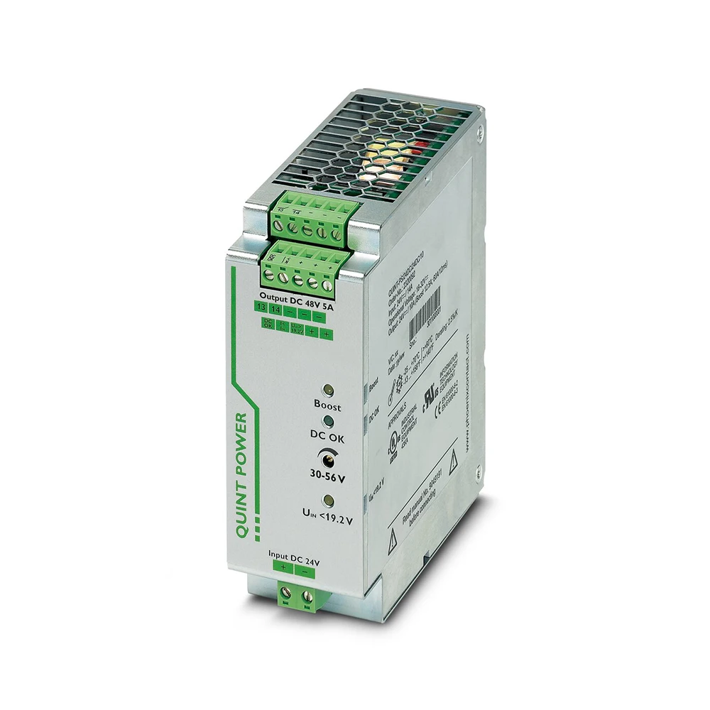

2320128 QUINT-PS/24DC/48DC/5 QUINT POWER для преобразователя постоянного/постоянного тока Phoenix 48 В постоянного тока/5 А Быстрая доставка