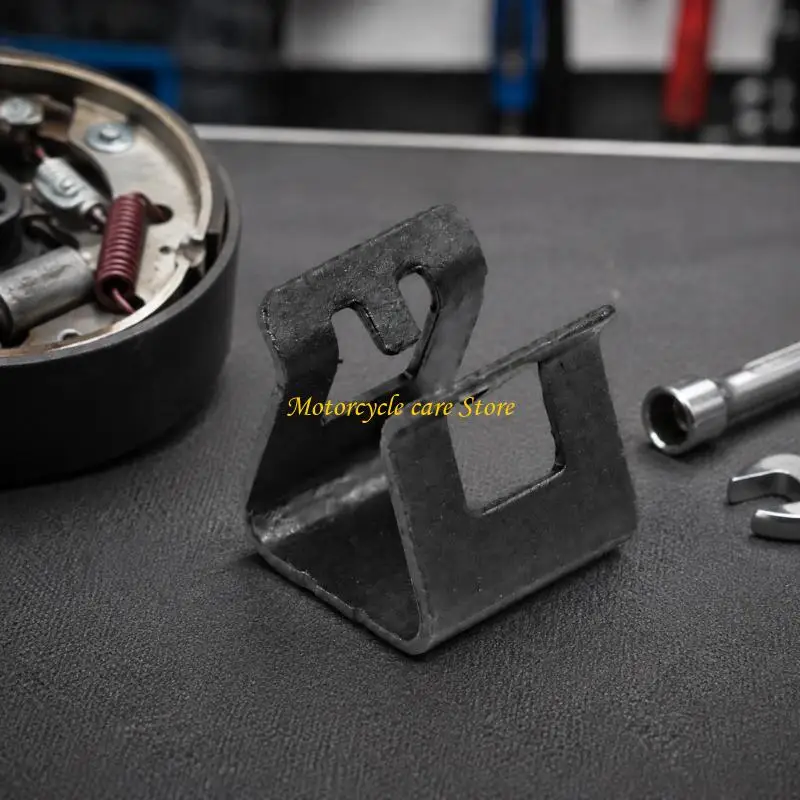 U75F 10in 12in Formed Electric Trailer Brake Magnet Clip, BP19-001 Stainless Steel Retaining Part with Sidewalls for Repair